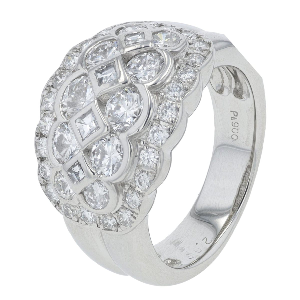 PT900 2.08 CTW Diamond Ring