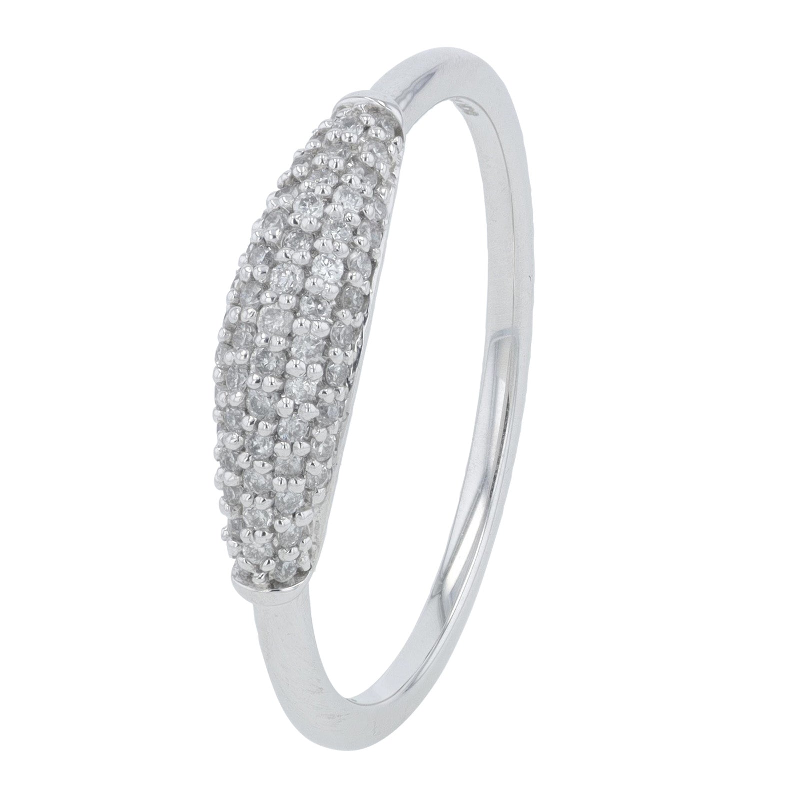 10K WG 0.20 CT Diamond Ring