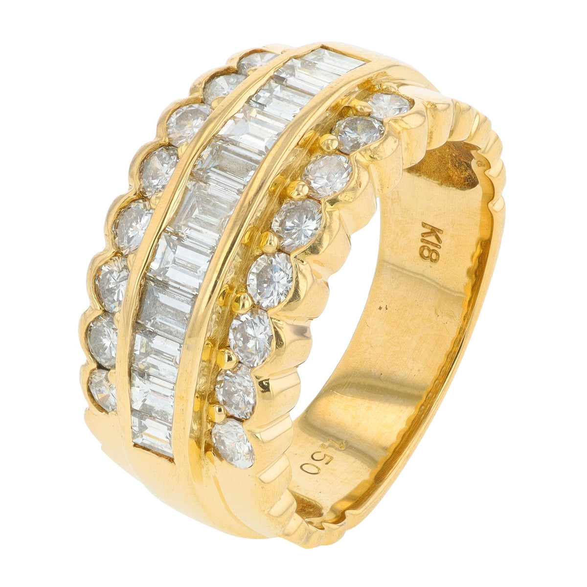 18K YG 1.50 CTW Diamond Band