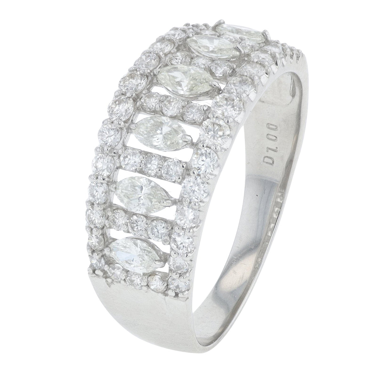 PT900 1 CT Diamond Band
