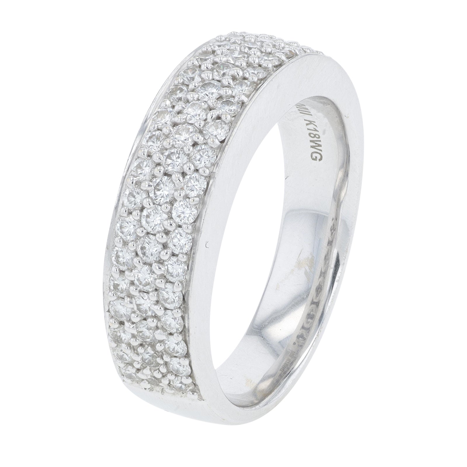 14K WG Mikimoto Diamond Band