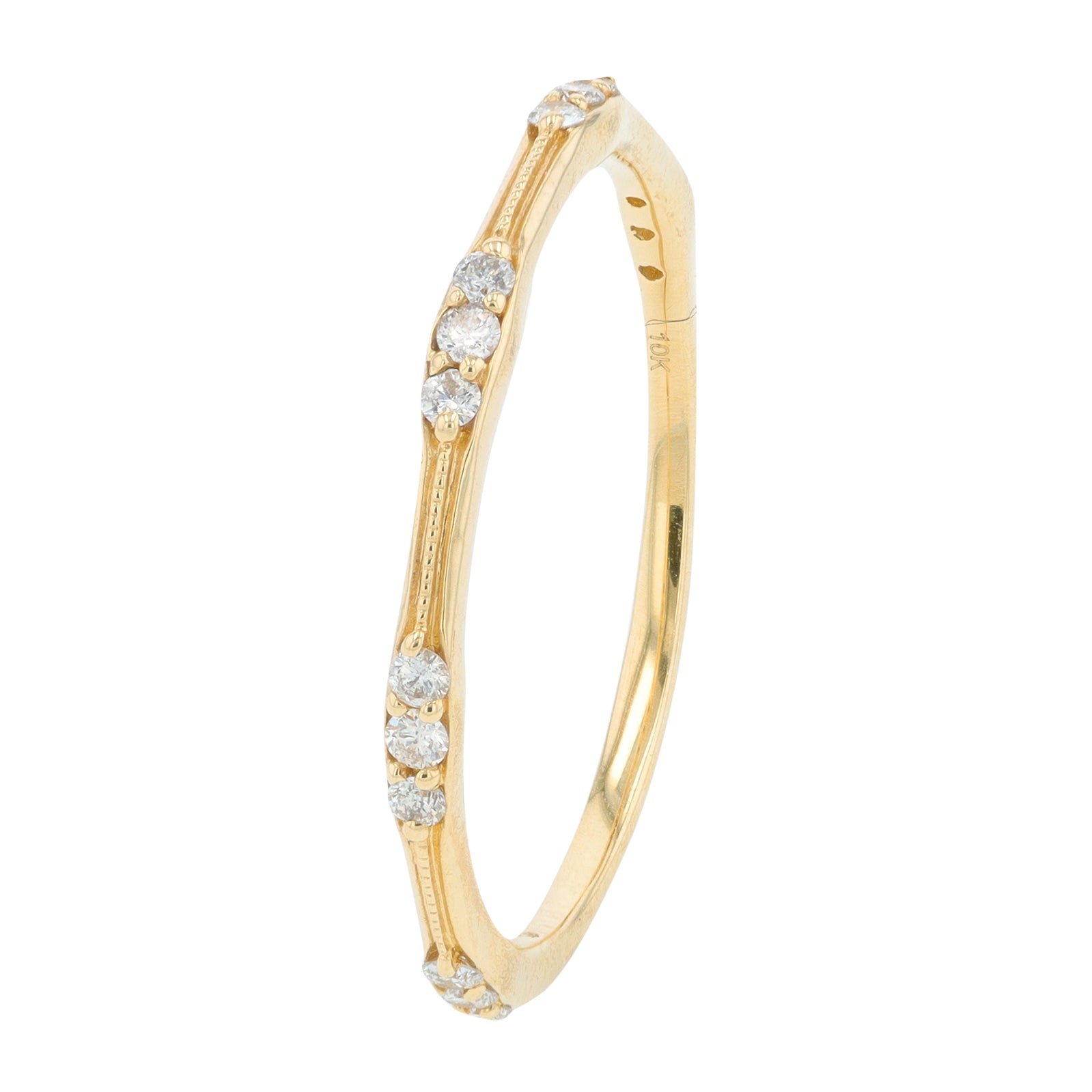 10K .15 CT Diamond Band<p><strong>More Colors Available</p></strong>