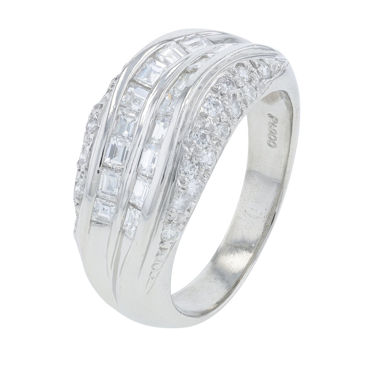 PT900 1 CT Diamond Band