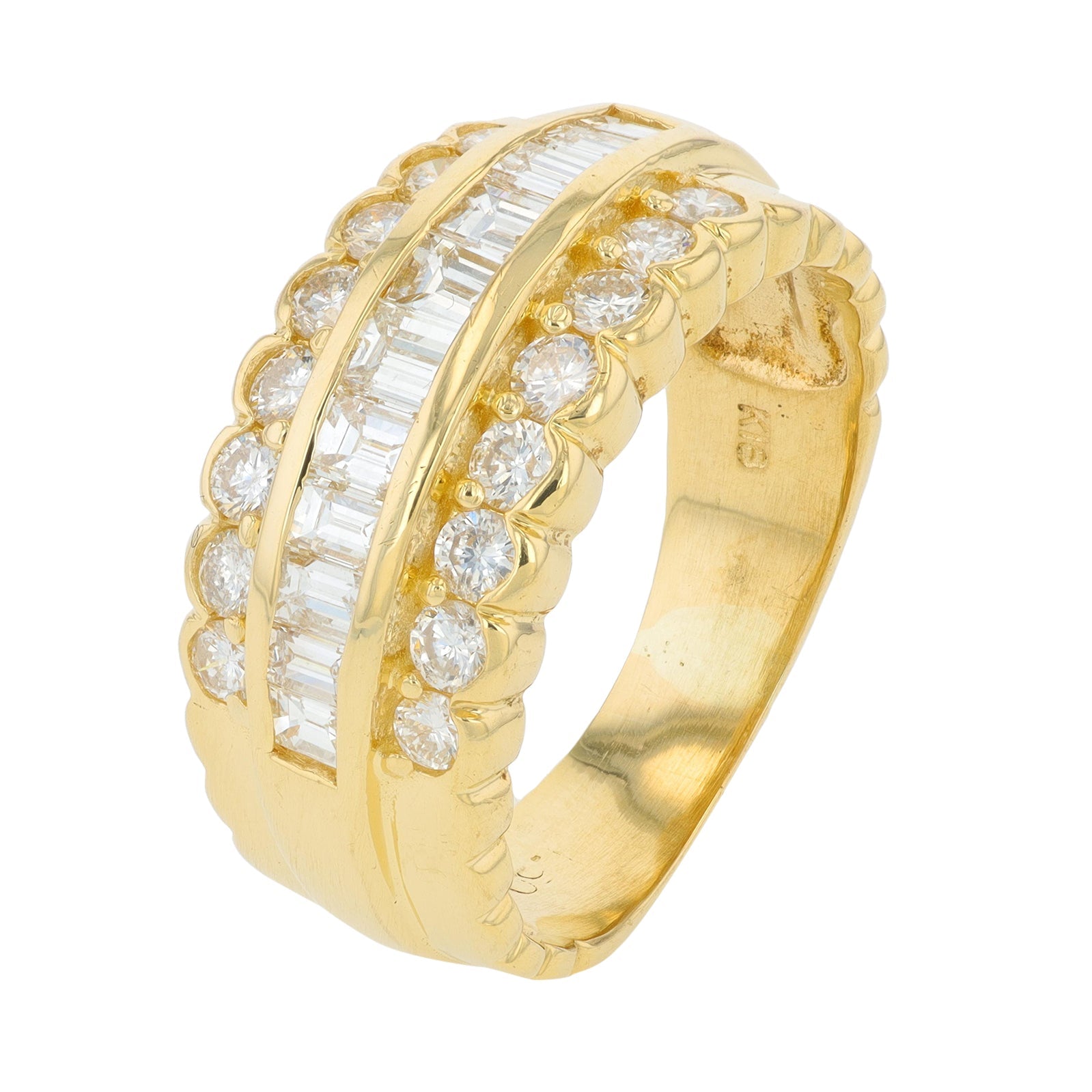 18K YG 1.50 CT Diamond Ring