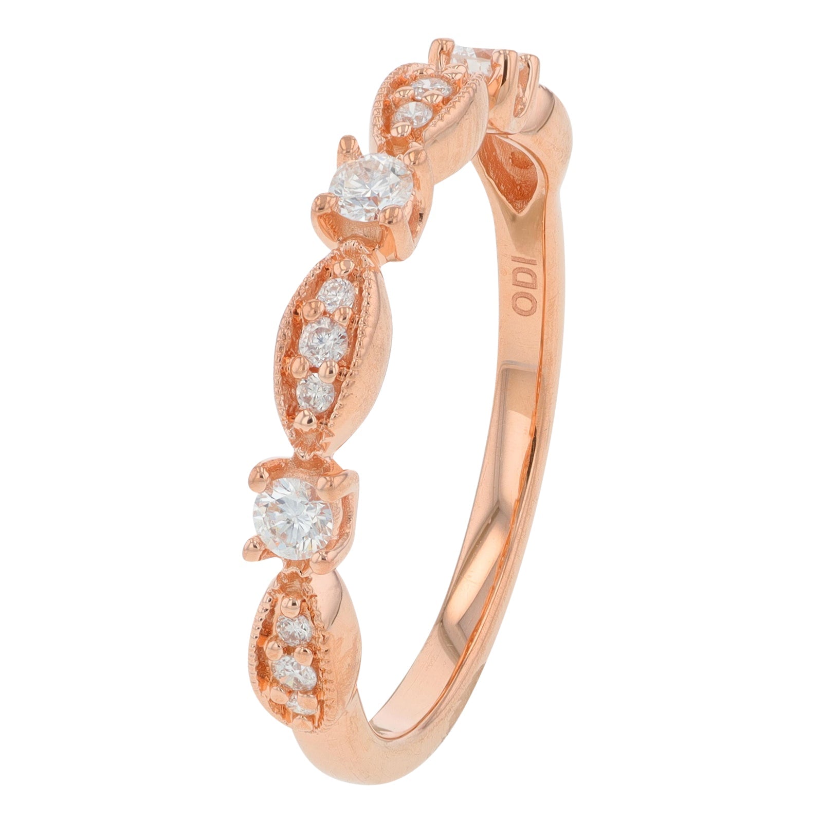 10K RG .25 CTW Diamond Band