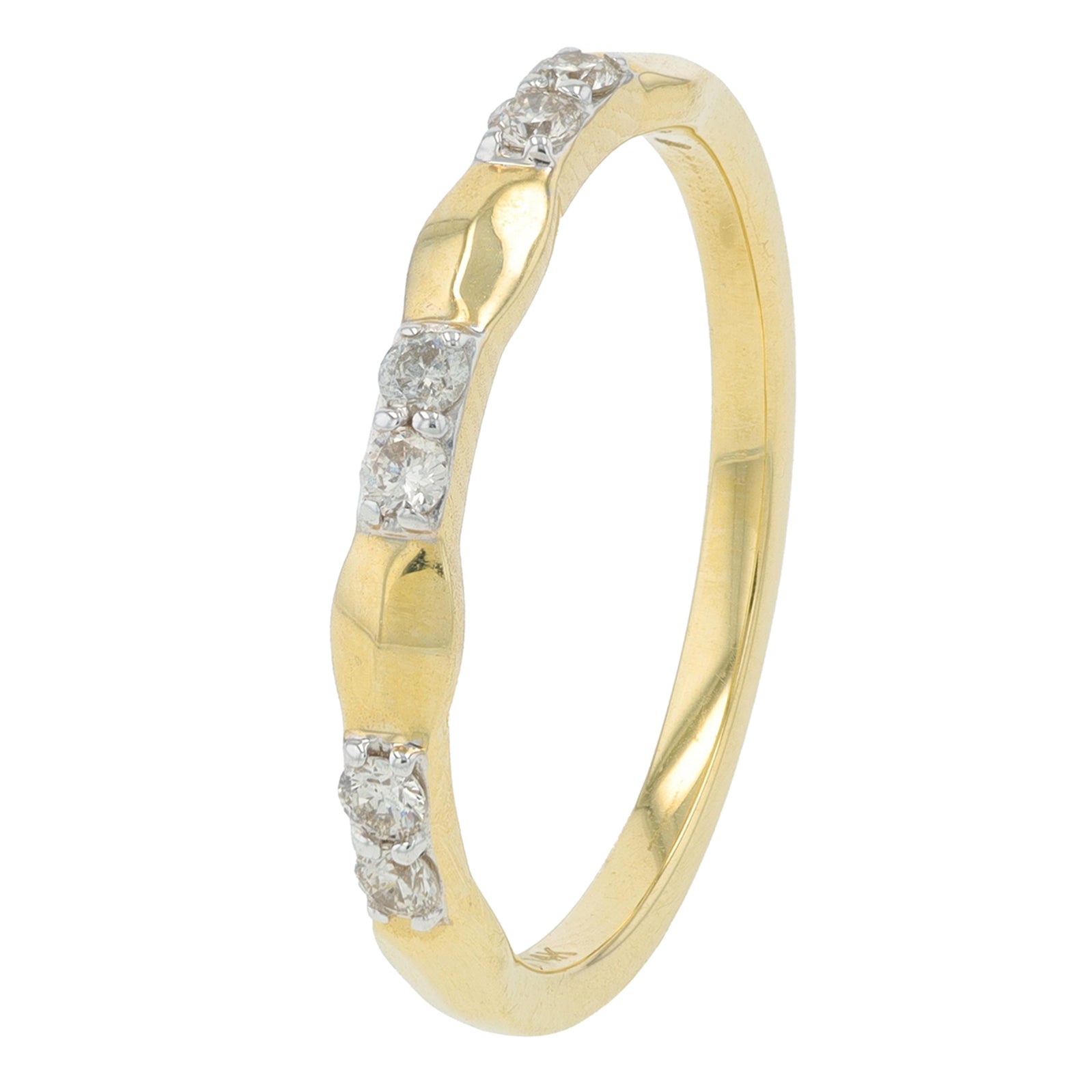 14K YG .15 CT Diamond Band