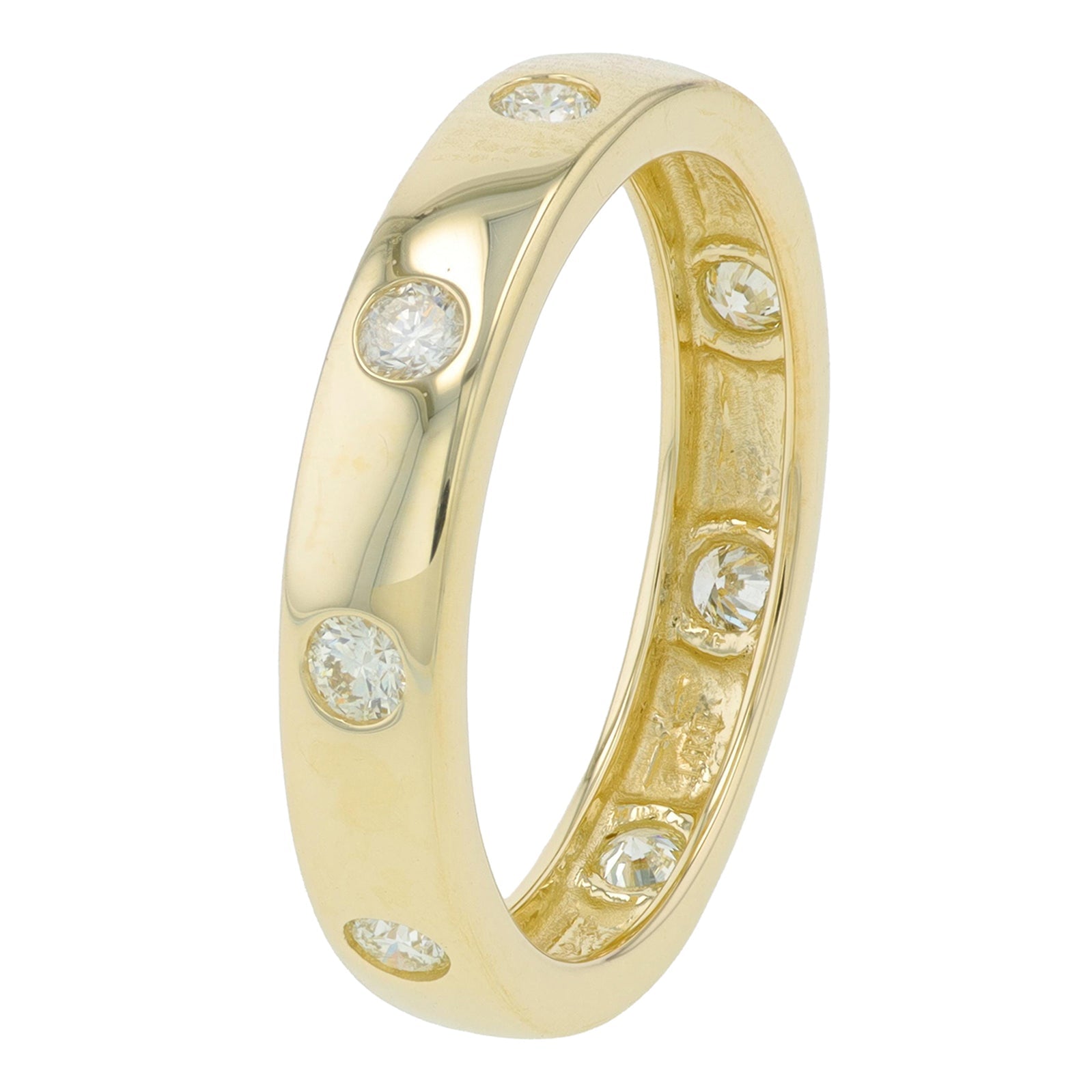 14K YG .50 CT Diamond Band
