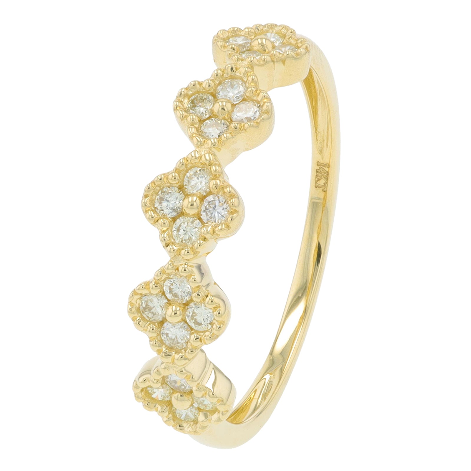 14K YG .25 CT Diamond Band