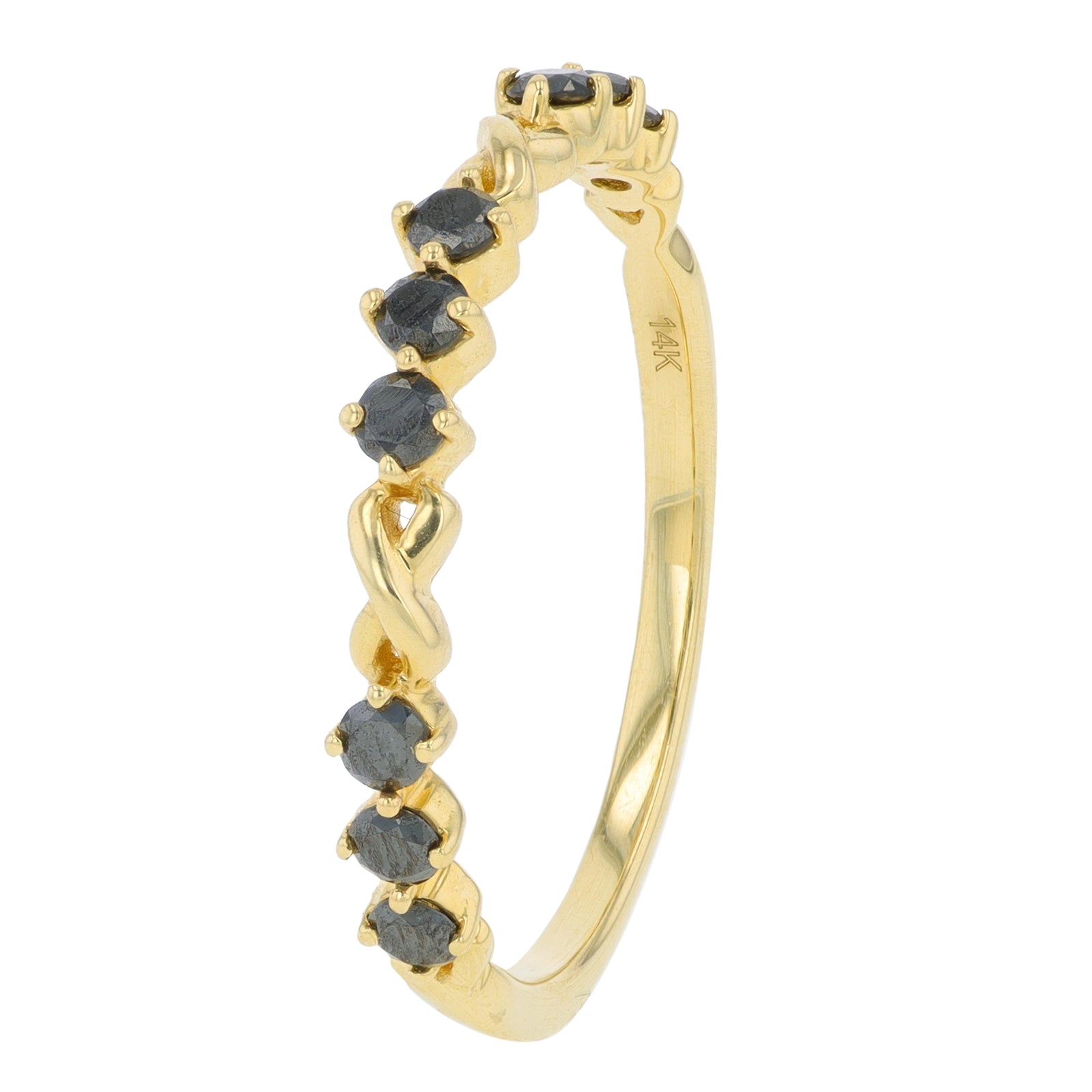 14K YG .33 CT Diamond Infinity Ring