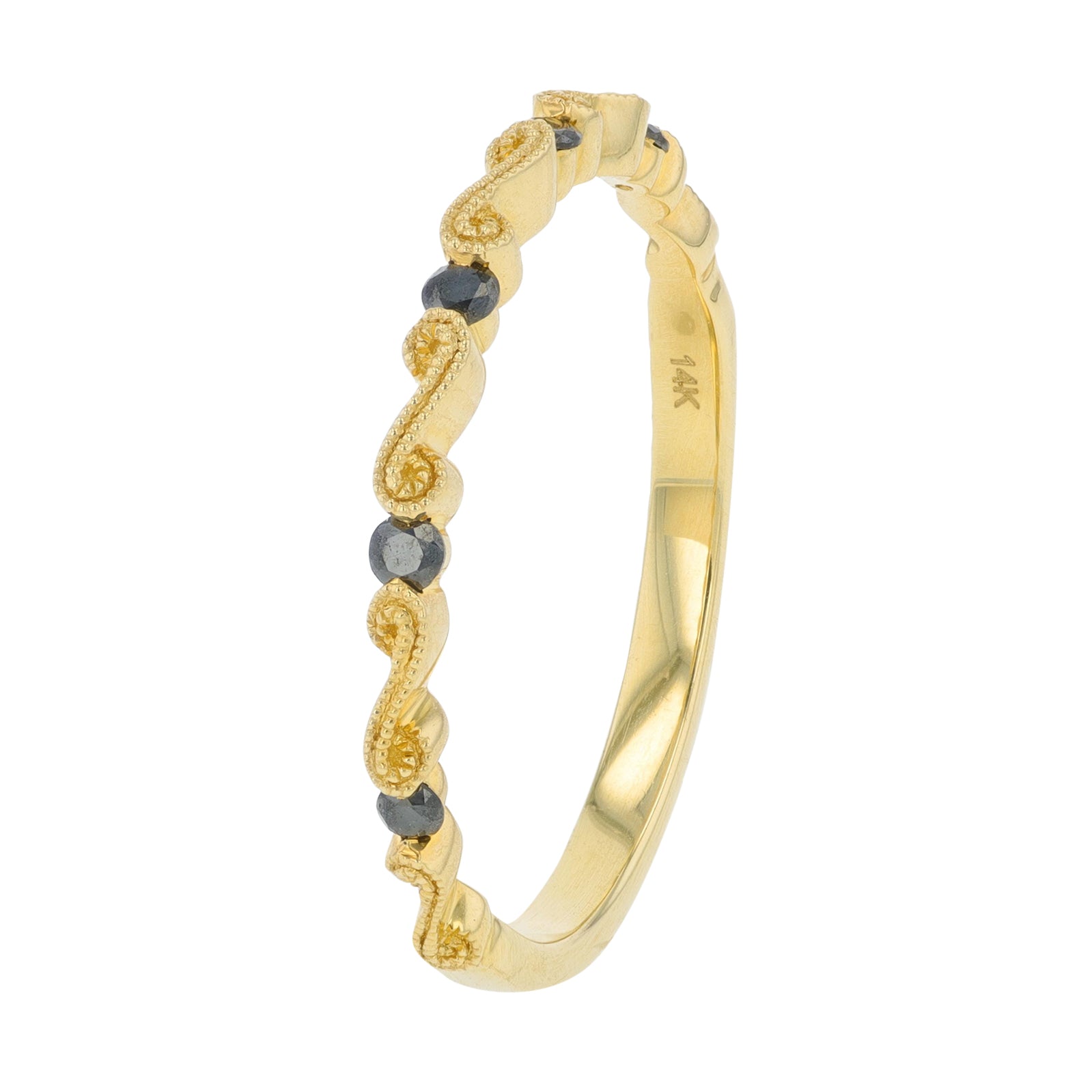 14K YG .10 CT Diamond Ring