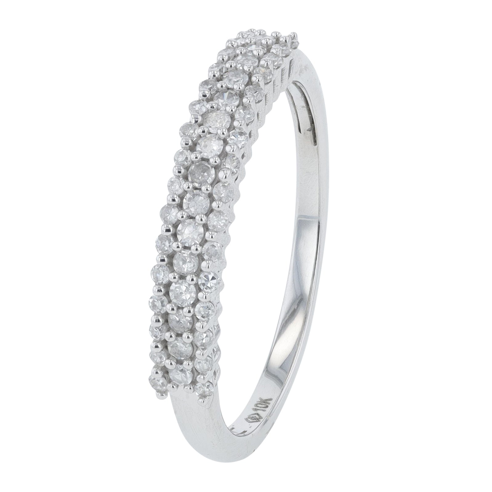 10K WG .25 CTW Diamond Ring