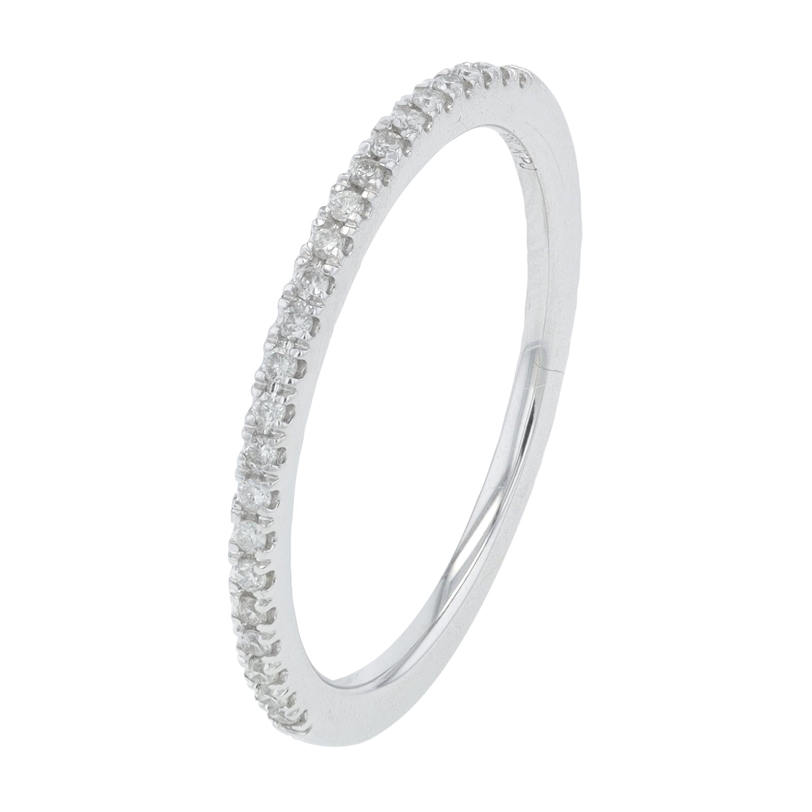 10K WG 0.13 CT Diamond Band