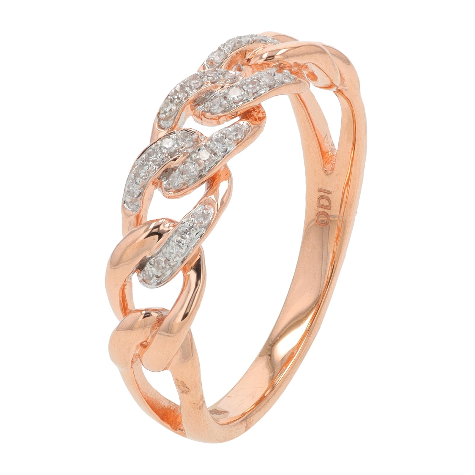 10K .10 CT Diamond Chain Band<p><strong>More Colors Available</p></strong>