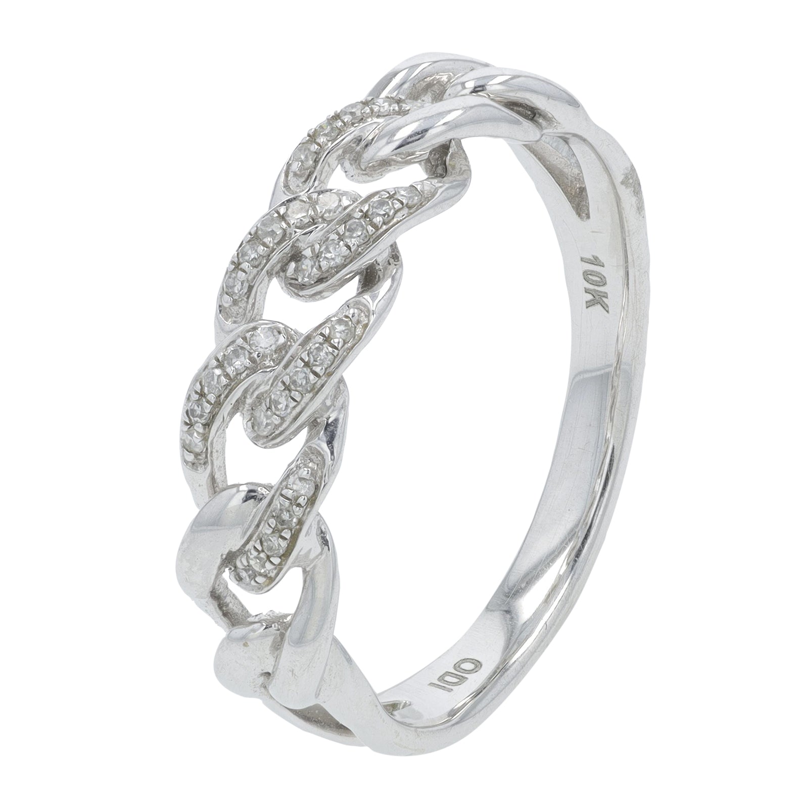10K .10 CT Diamond Chain Band<p><strong>More Colors Available</p></strong>