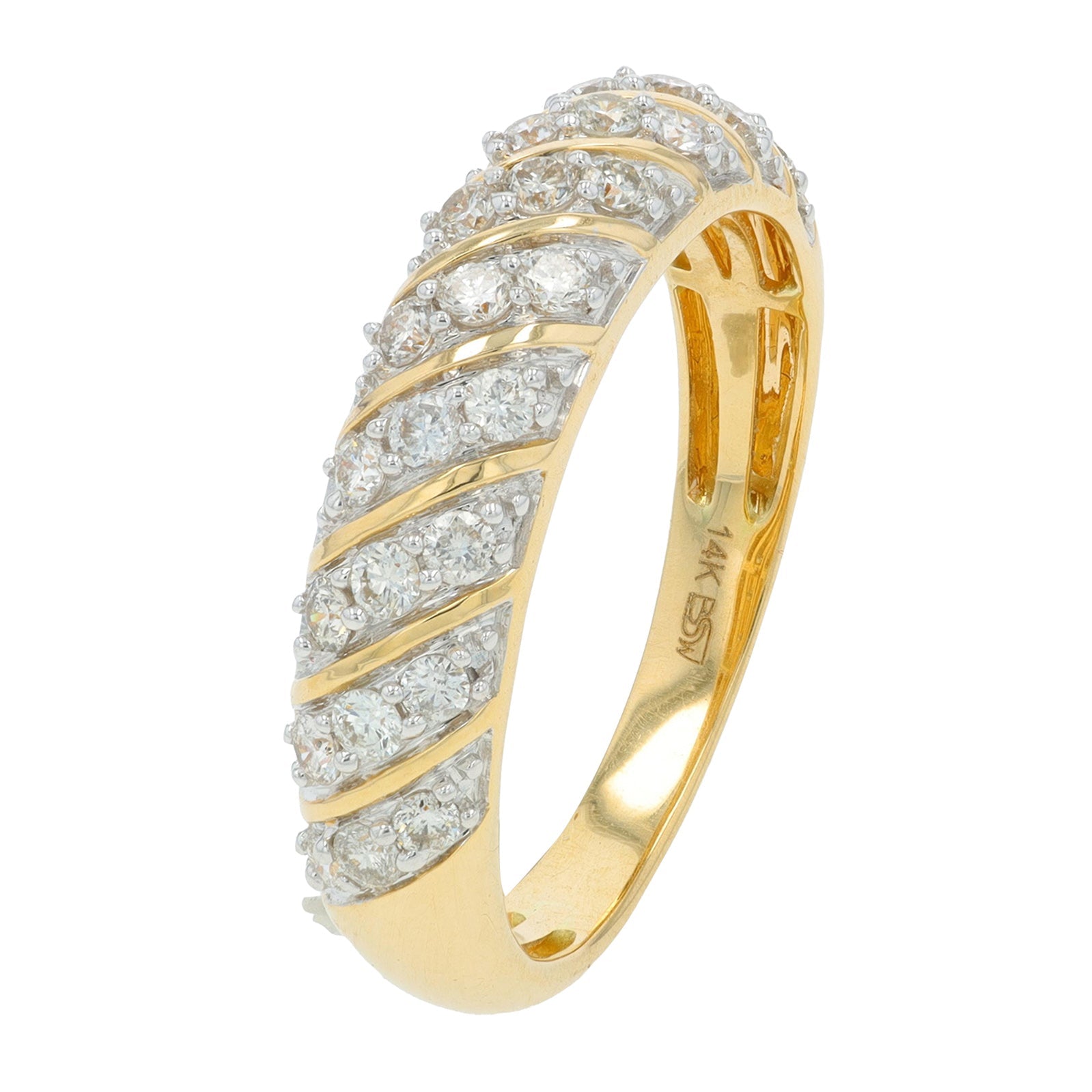 14K YG .50 CT Diamond Band