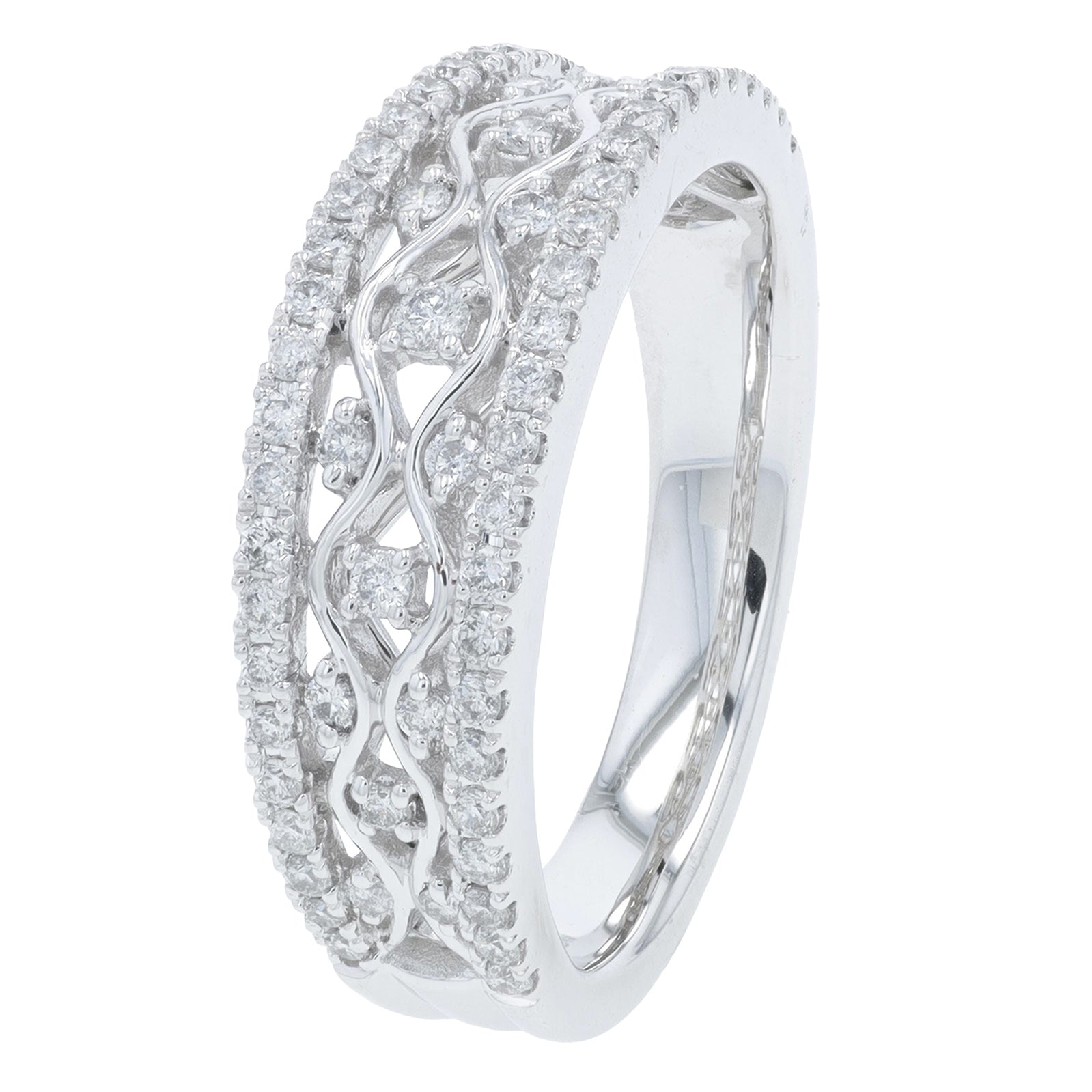 10K WG .50 CTW Diamond Ring