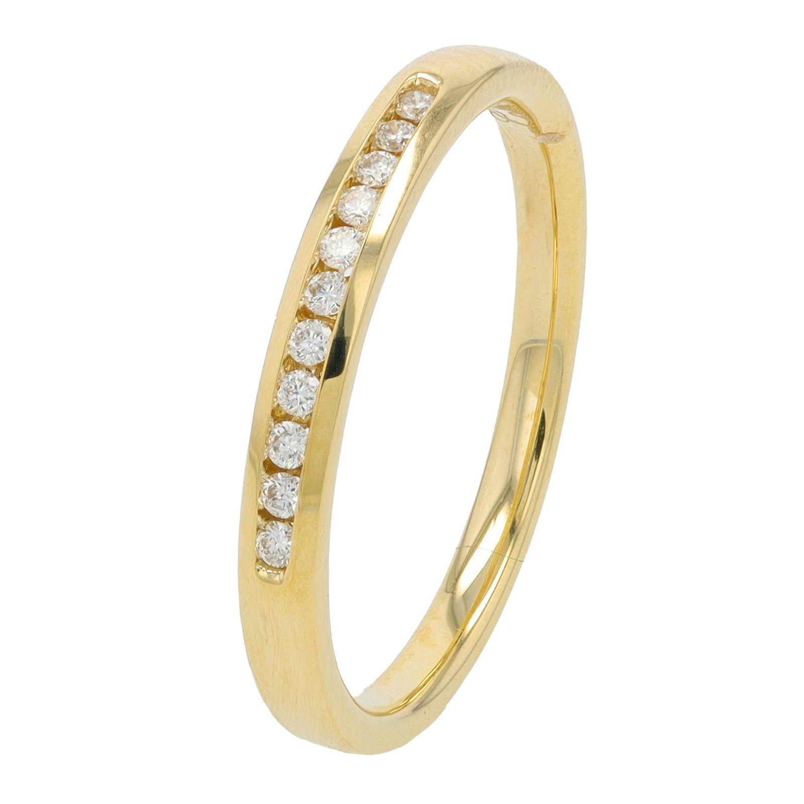 14K .10 CT Diamond BandMore Colors Available