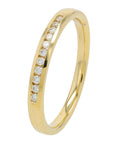 14K .10 CT Diamond BandMore Colors Available