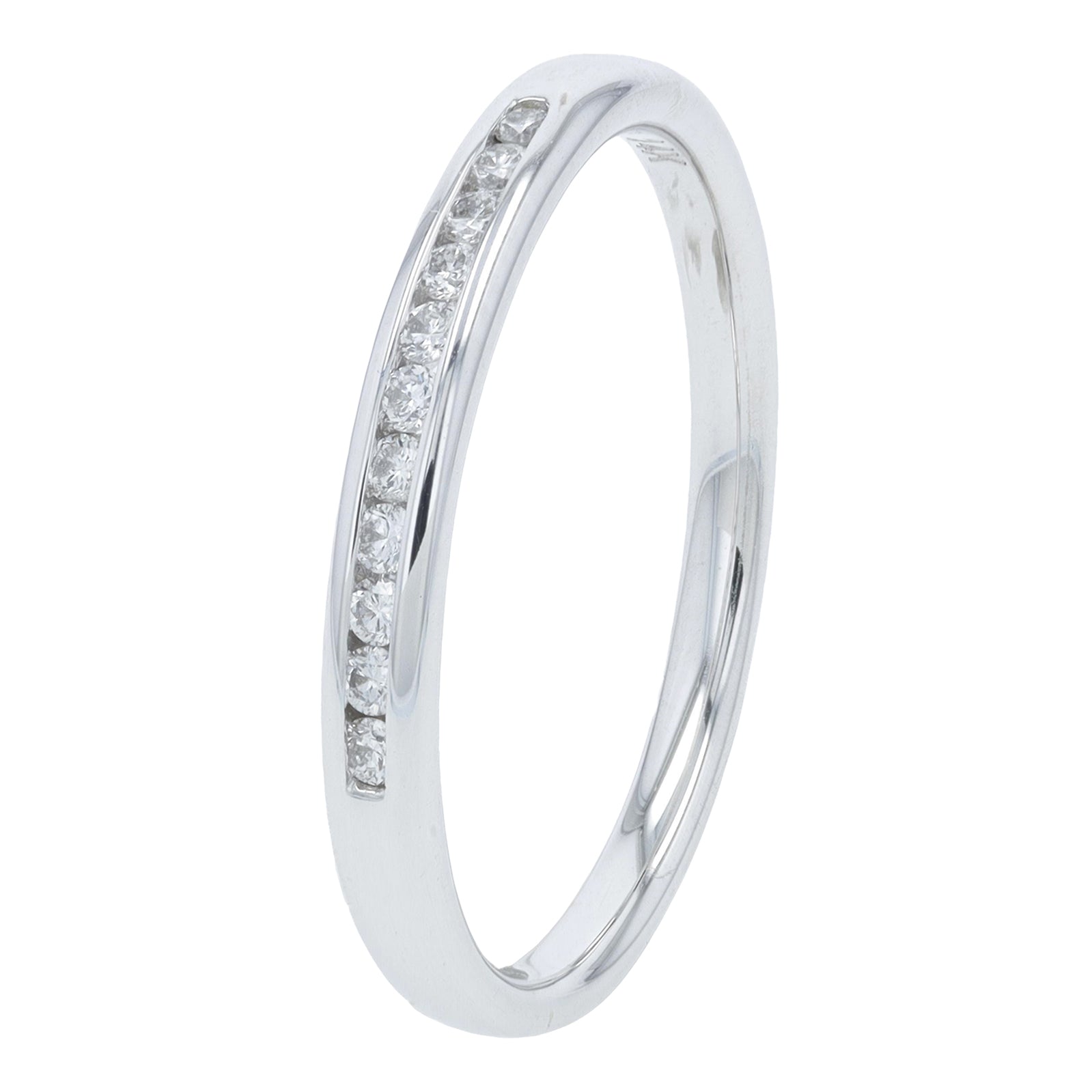 14K .10 CT Diamond BandMore Colors Available