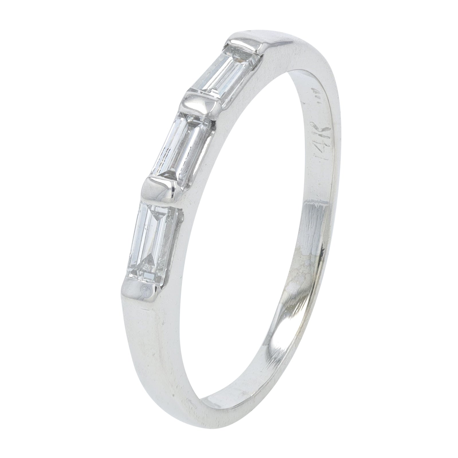 14K WG 0.30 CT Diamond Bequette Band