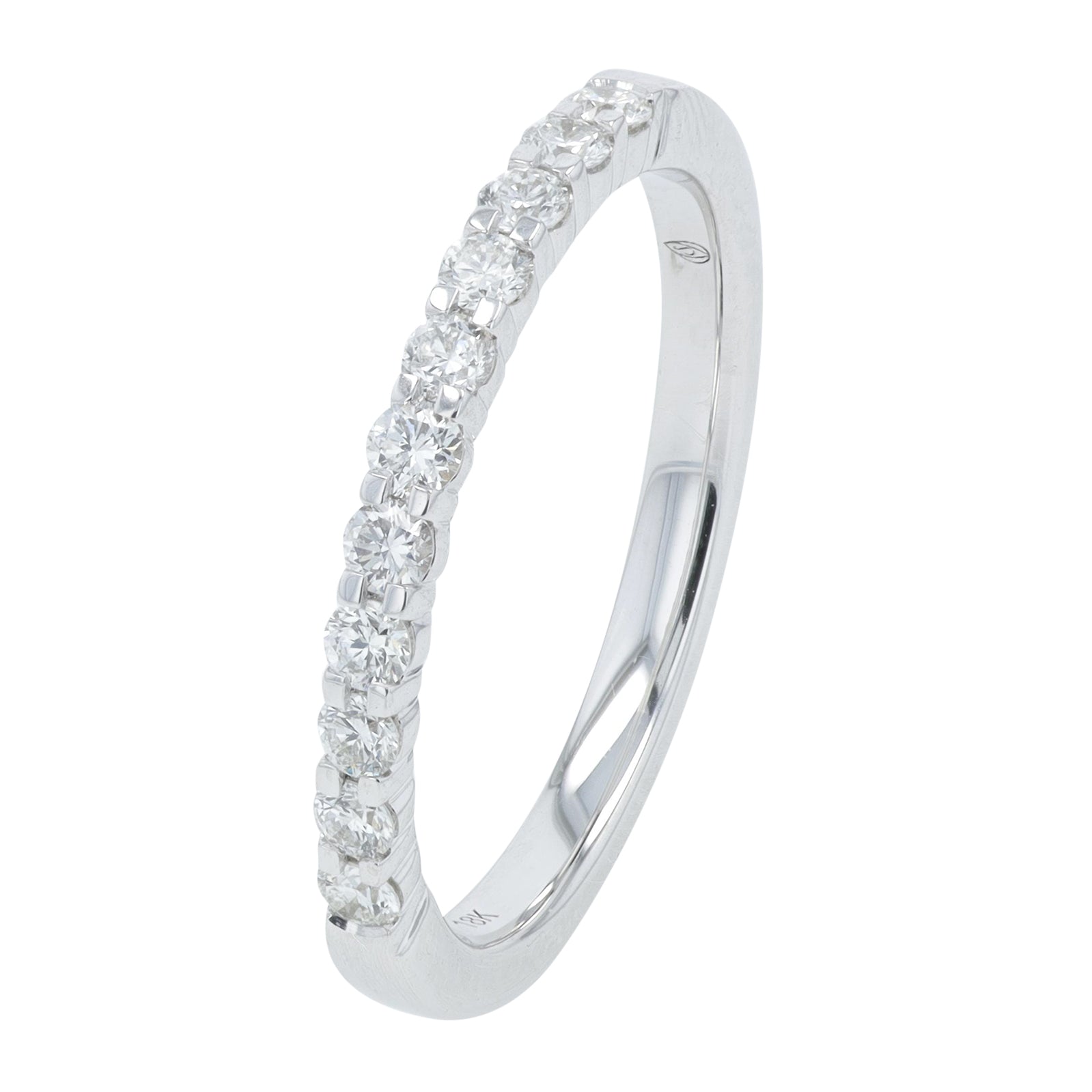 18K WG .33 CT Diamond Band