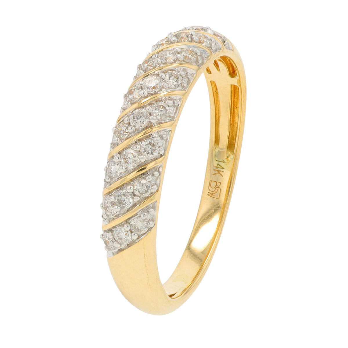 14K YG 1/4 CT Diamond Band
