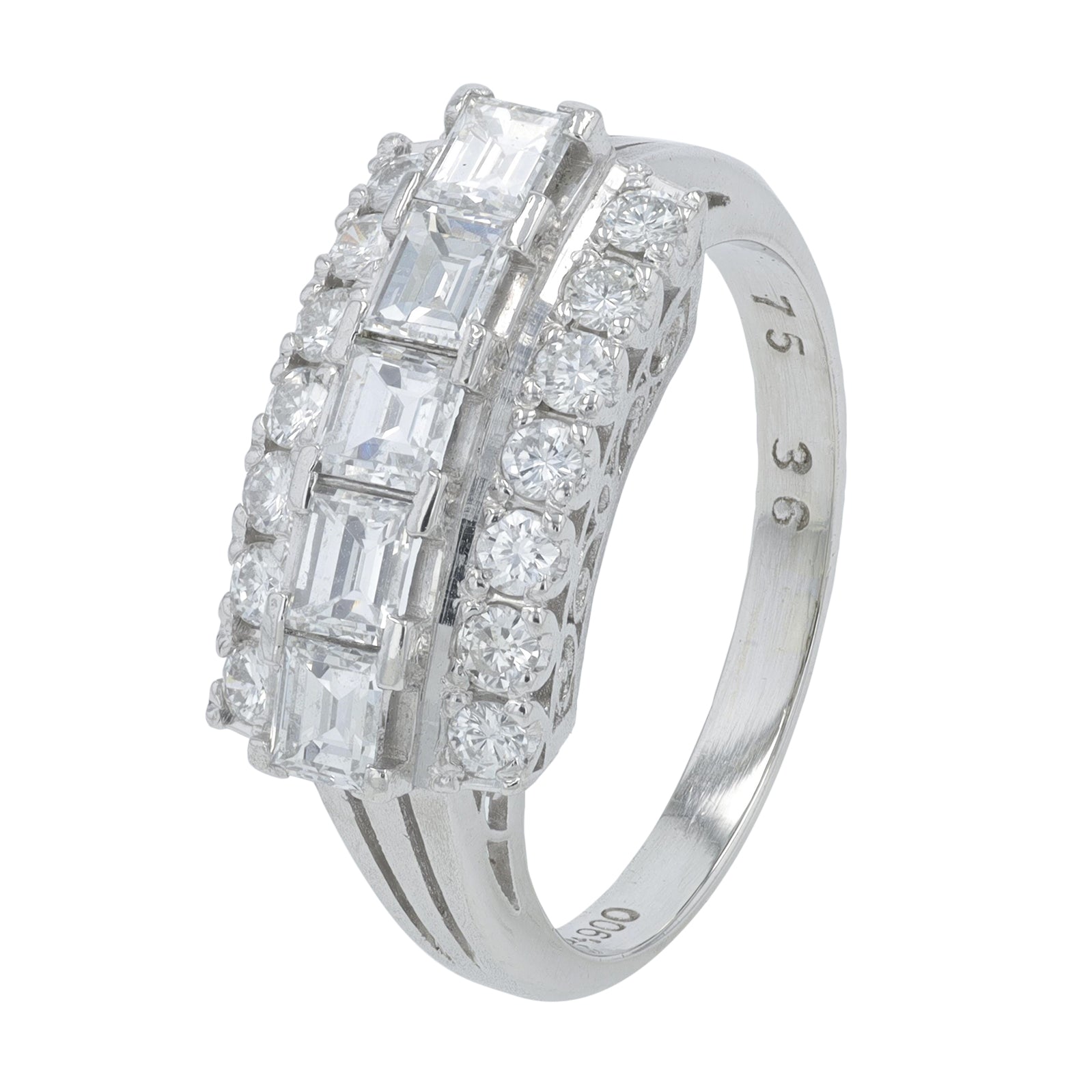 PT900 1.11 CT Diamond Band
