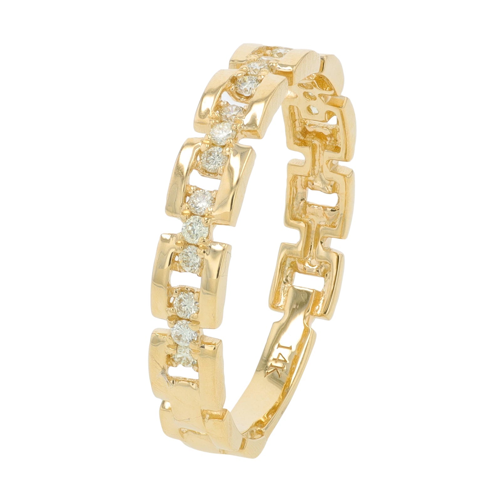 14K YG .16 CT Diamond Band
