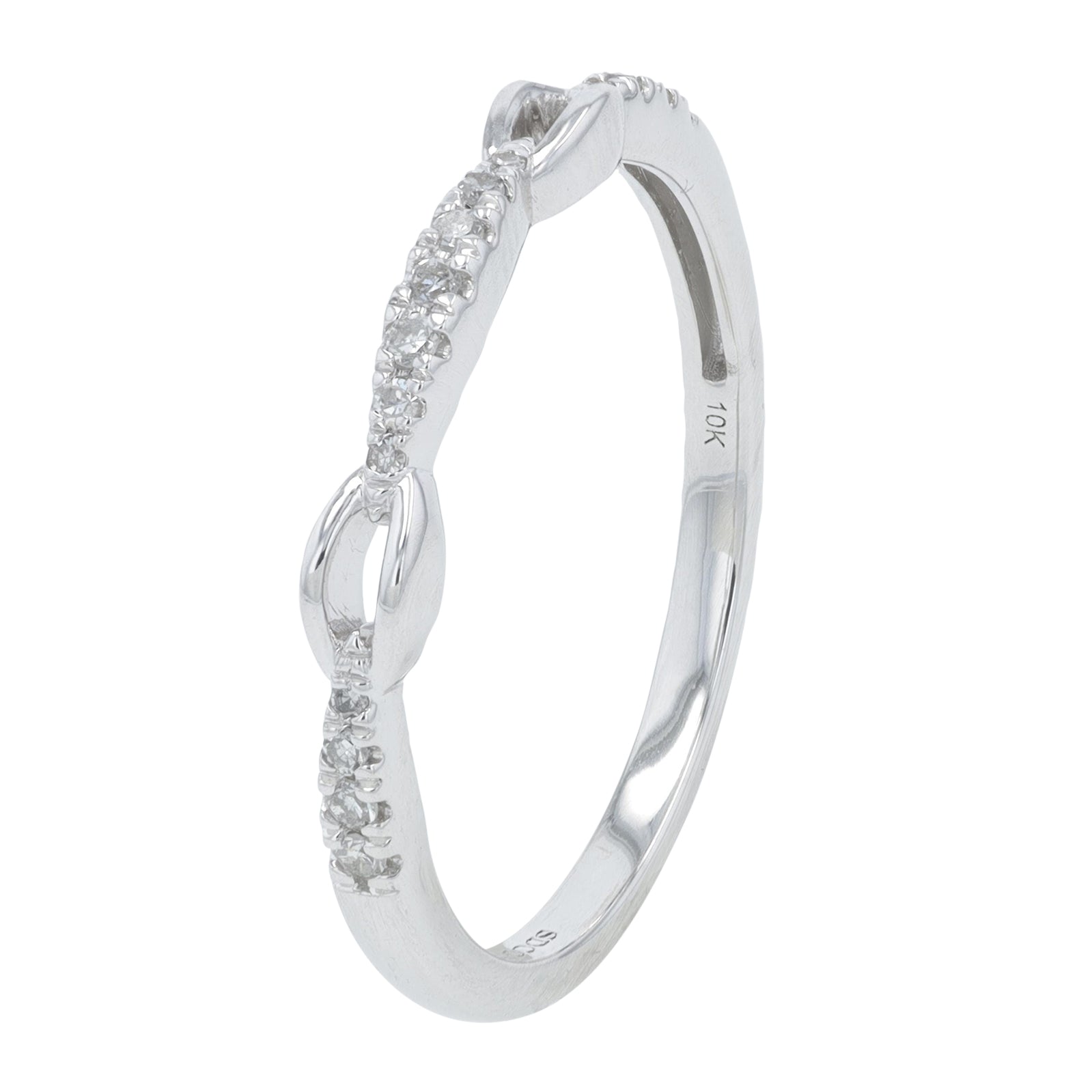 10K WG 1/10 CTW Diamond Ring
