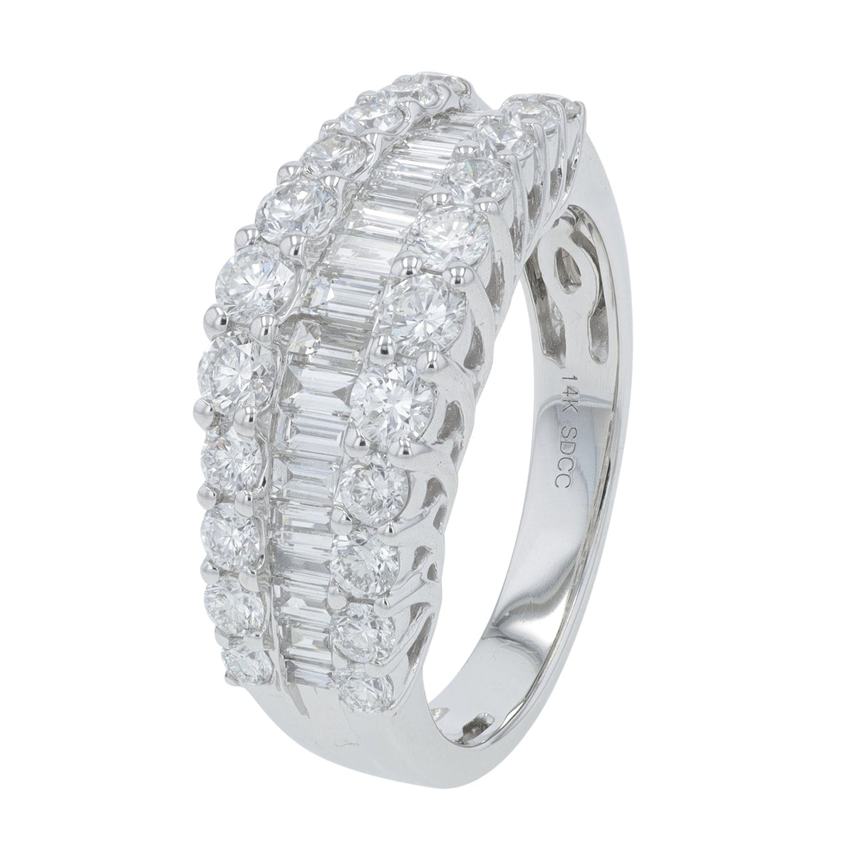 14K WG 1.50 CT Diamond Band