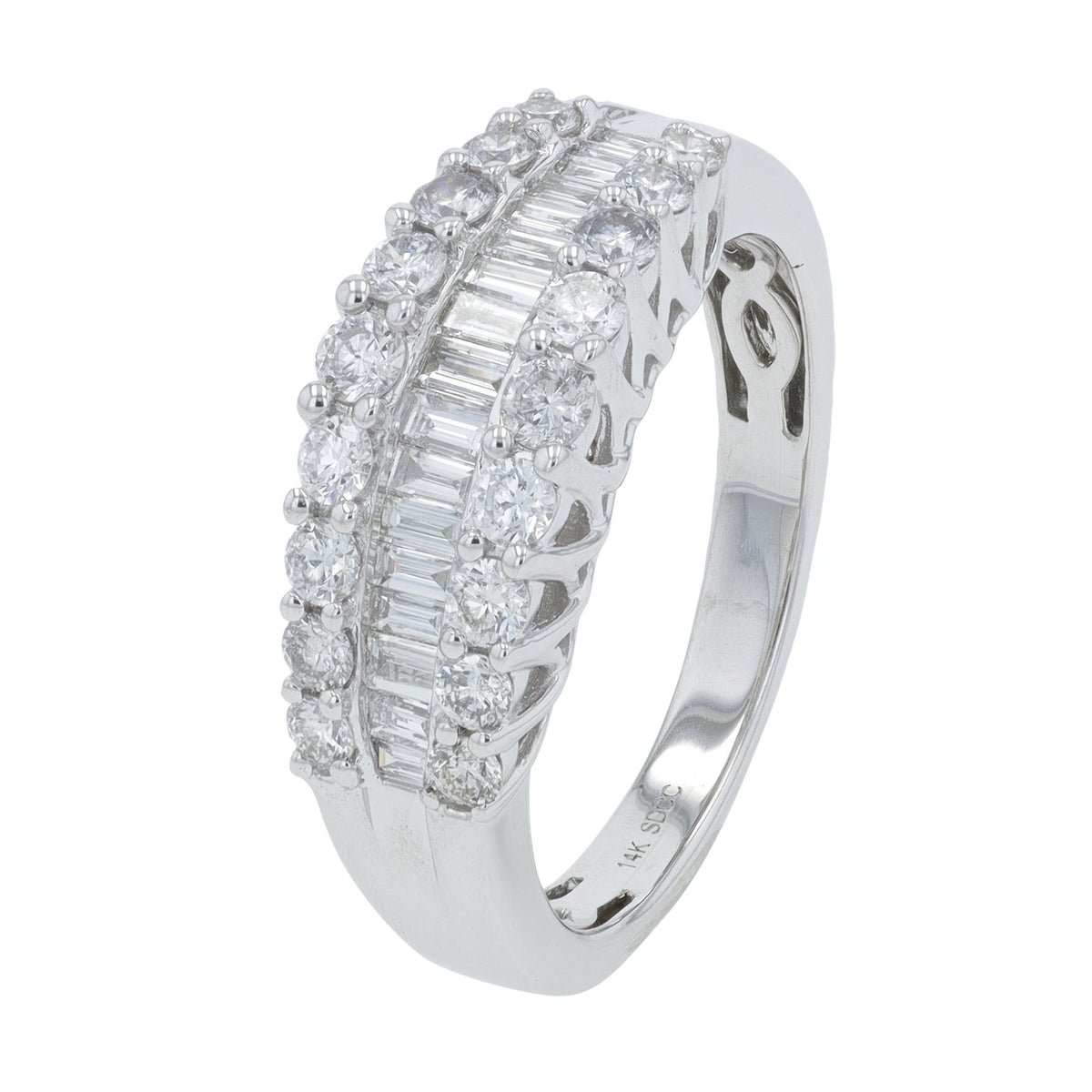 14K WG 1 CT Diamond Band