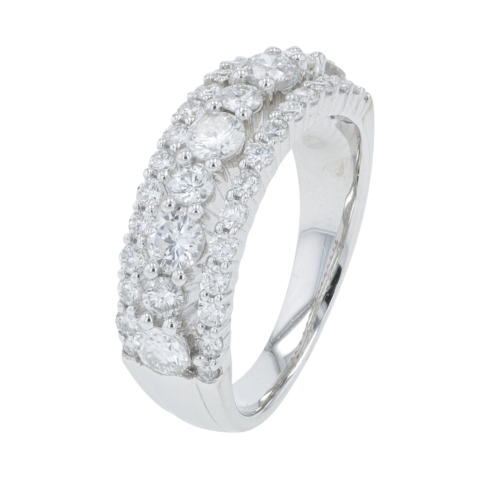18K WG 1.37 CT Diamond Band