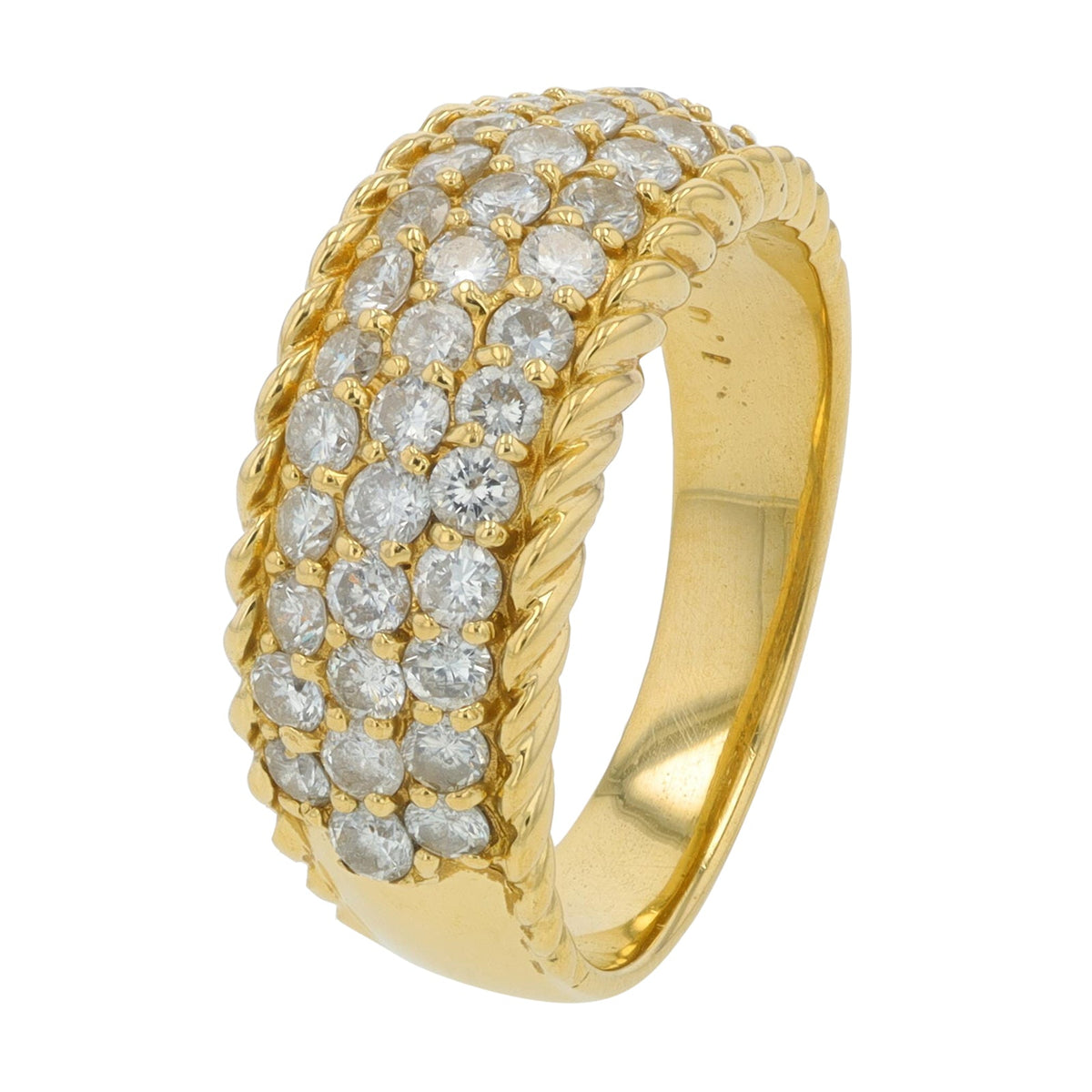 18K YG 1.01 CT Diamond Band