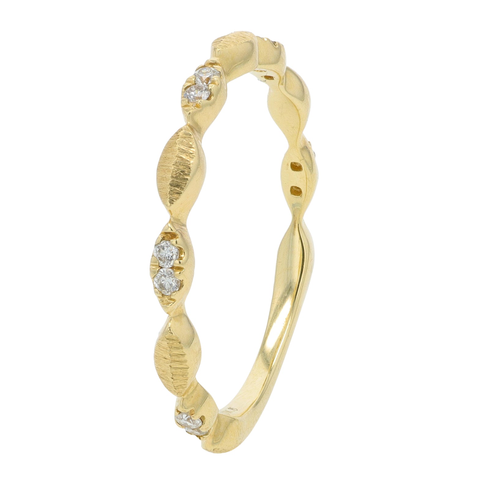 10K 1/10 CT Diamond Stackable Band<p><strong>More Colors Available</p></strong>
