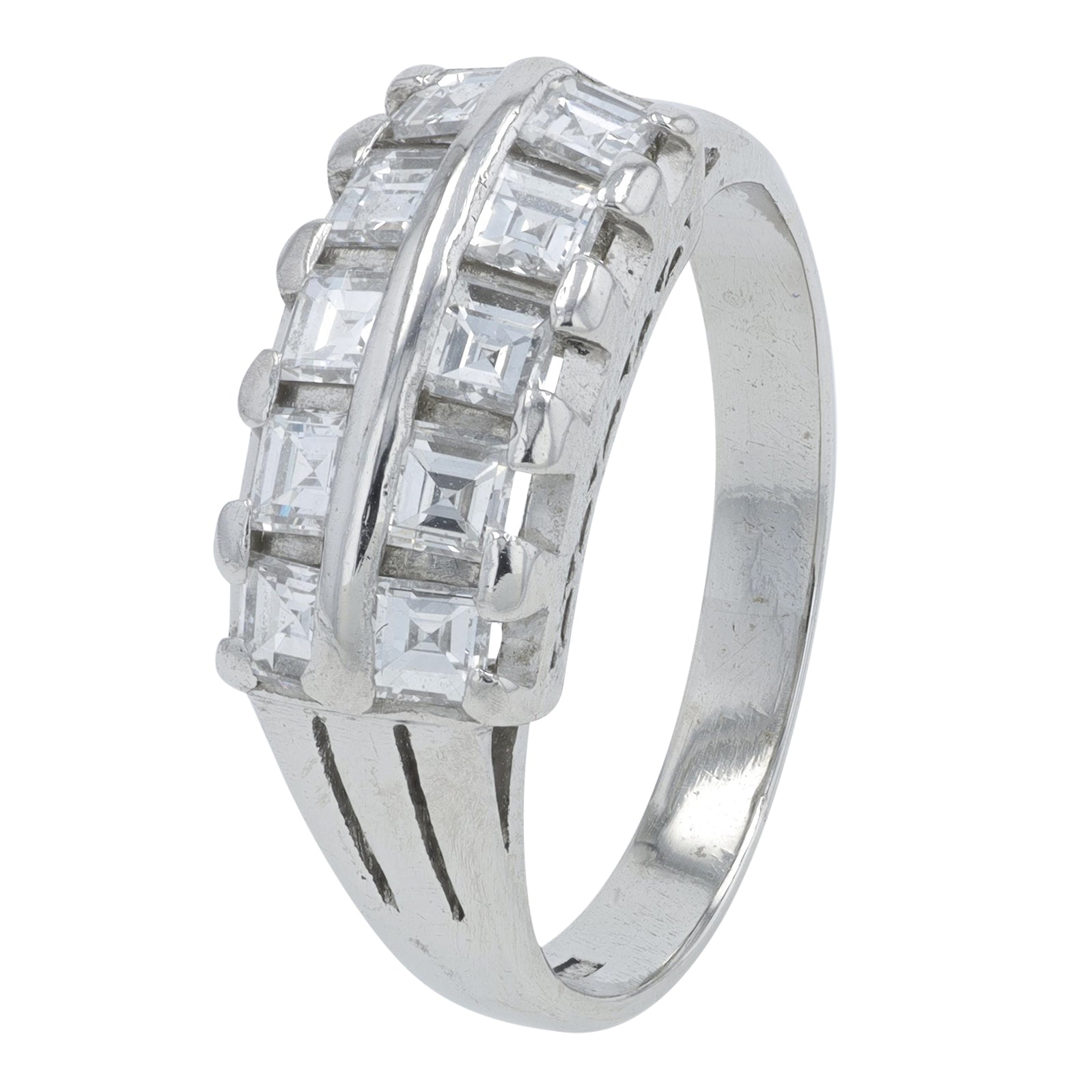 PLAT 1 CT Diamond Band