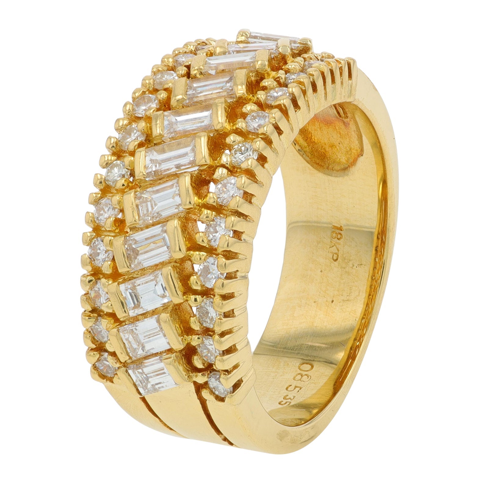 18K YG .85 CT Diamond Ring