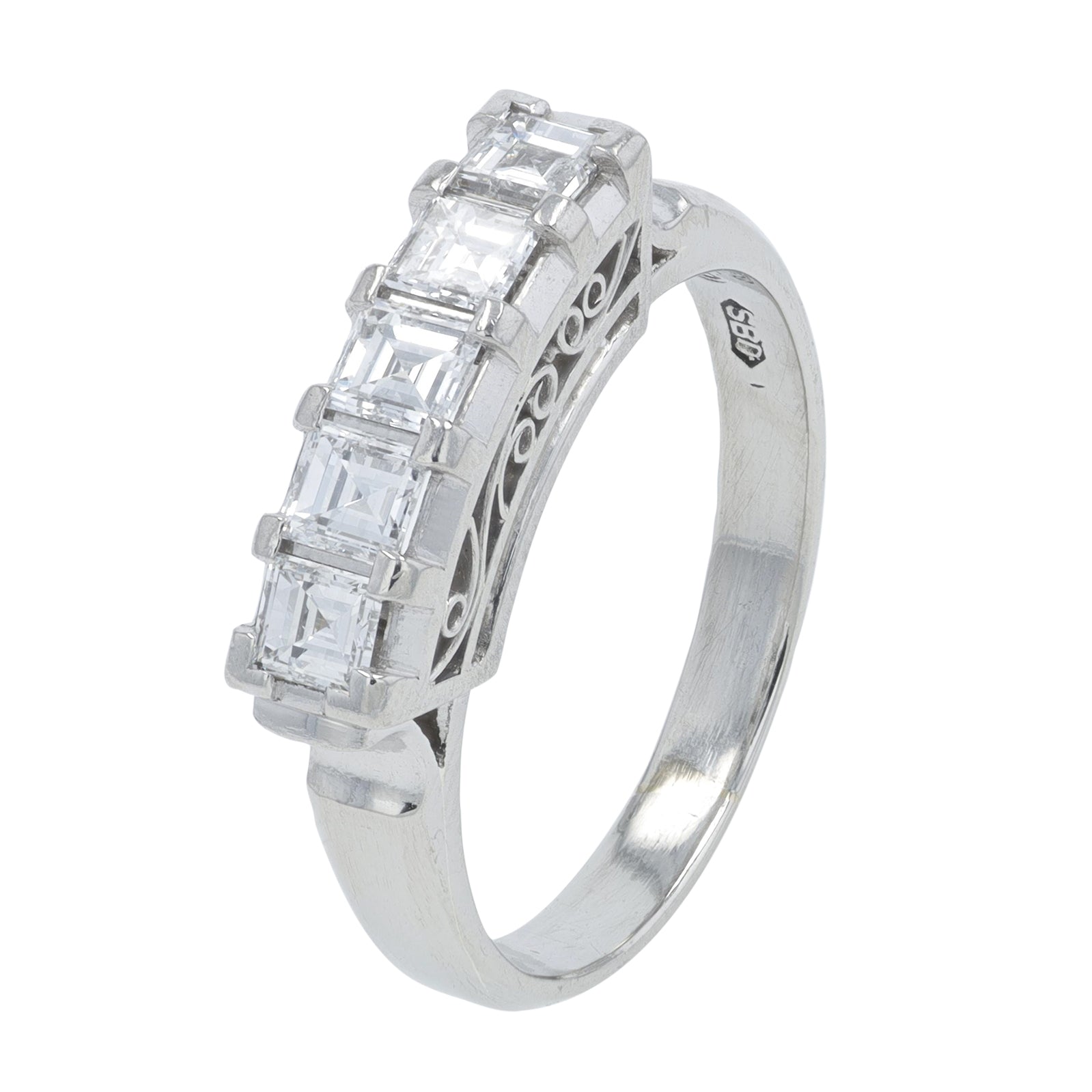 PT900 .57 CT Diamond Band