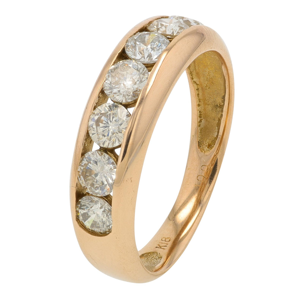 18K YG 1 CT Diamond Band