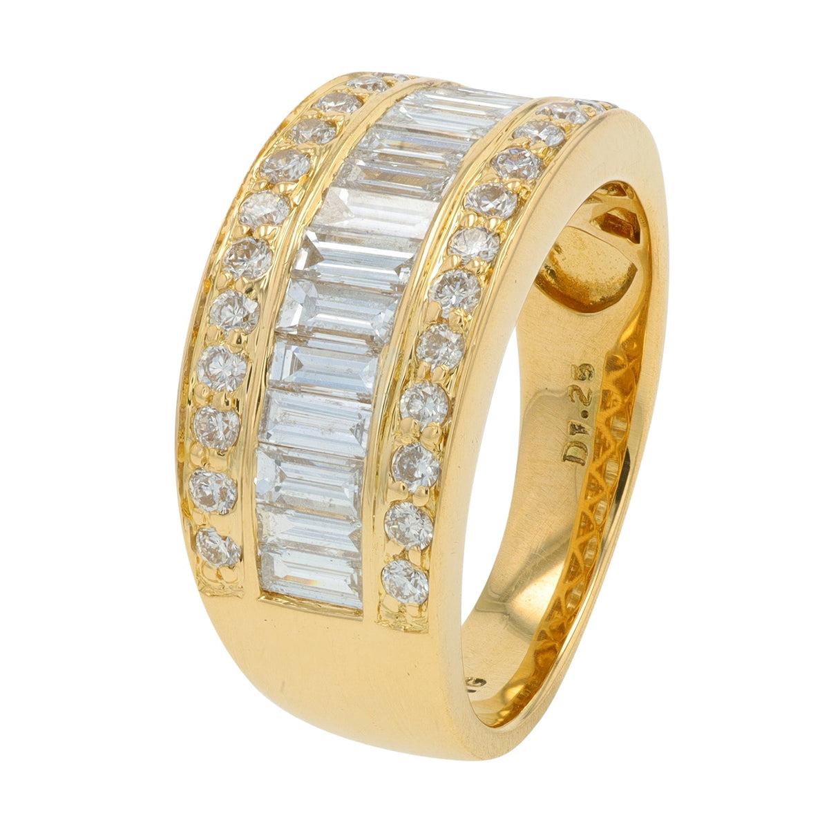 18K YG 1.25 CT Diamond Band
