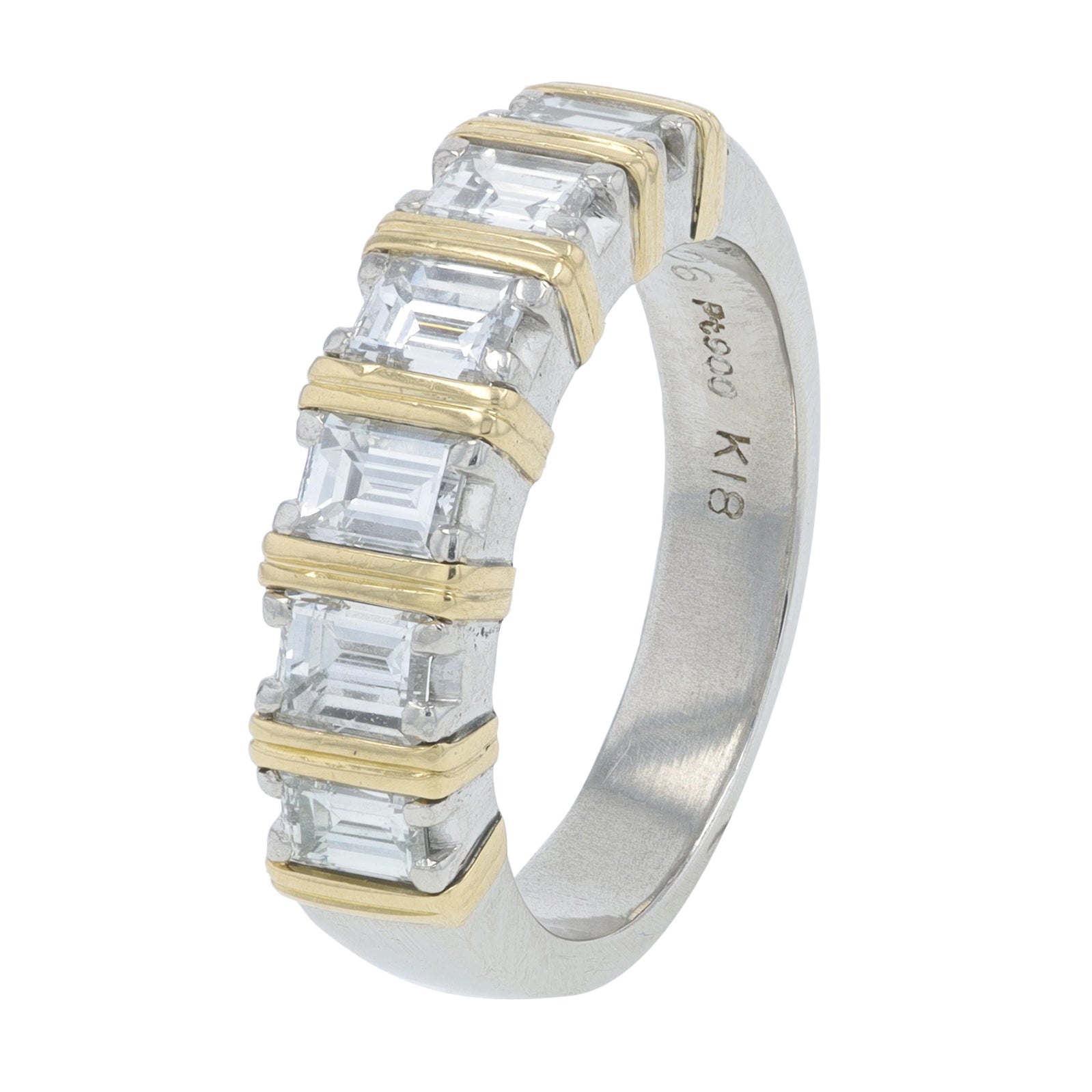 PT900/18K YG 1.06 CTW Diamond Band