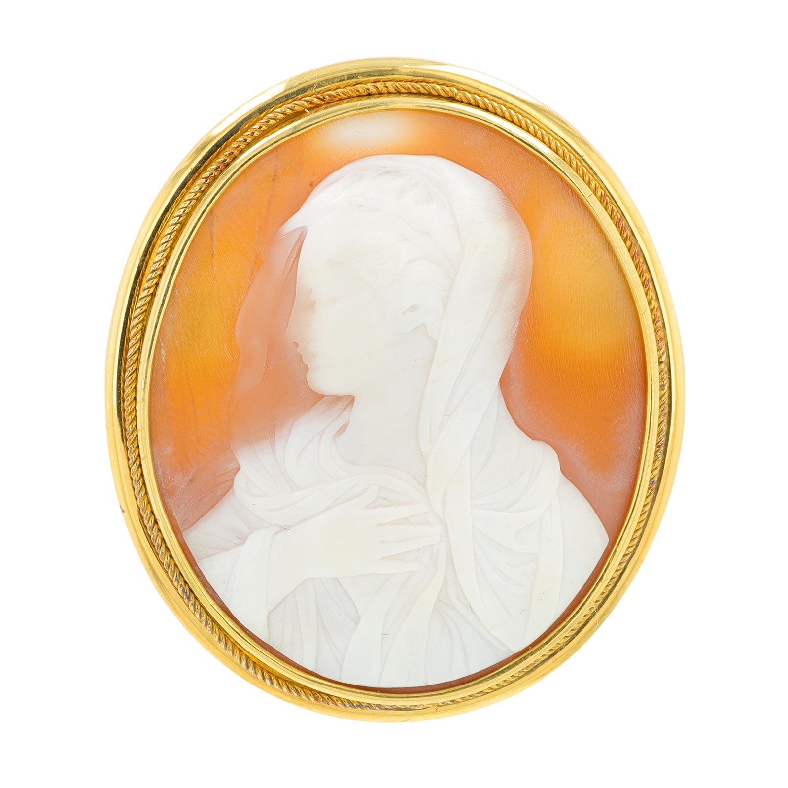 18K YG Cameo