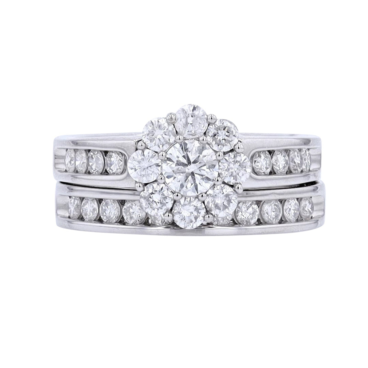 14K WG 1/4 CTR RBC Diamond Bridal Set