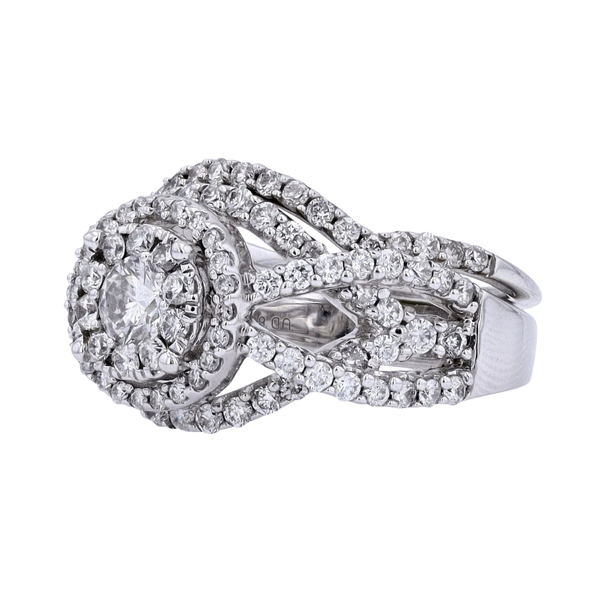 14K WG 1/3 CT Center Bridal Set