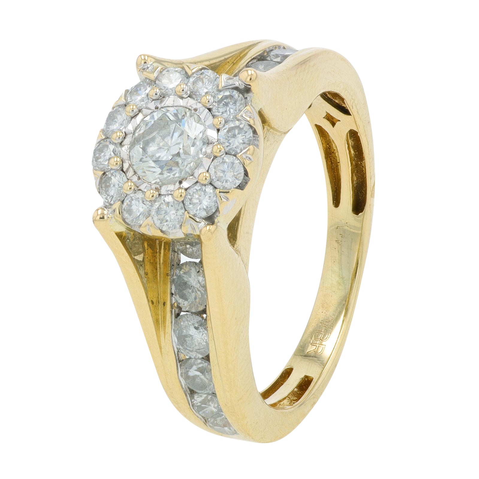 14K YG 2 CT Diamond Bridal Set