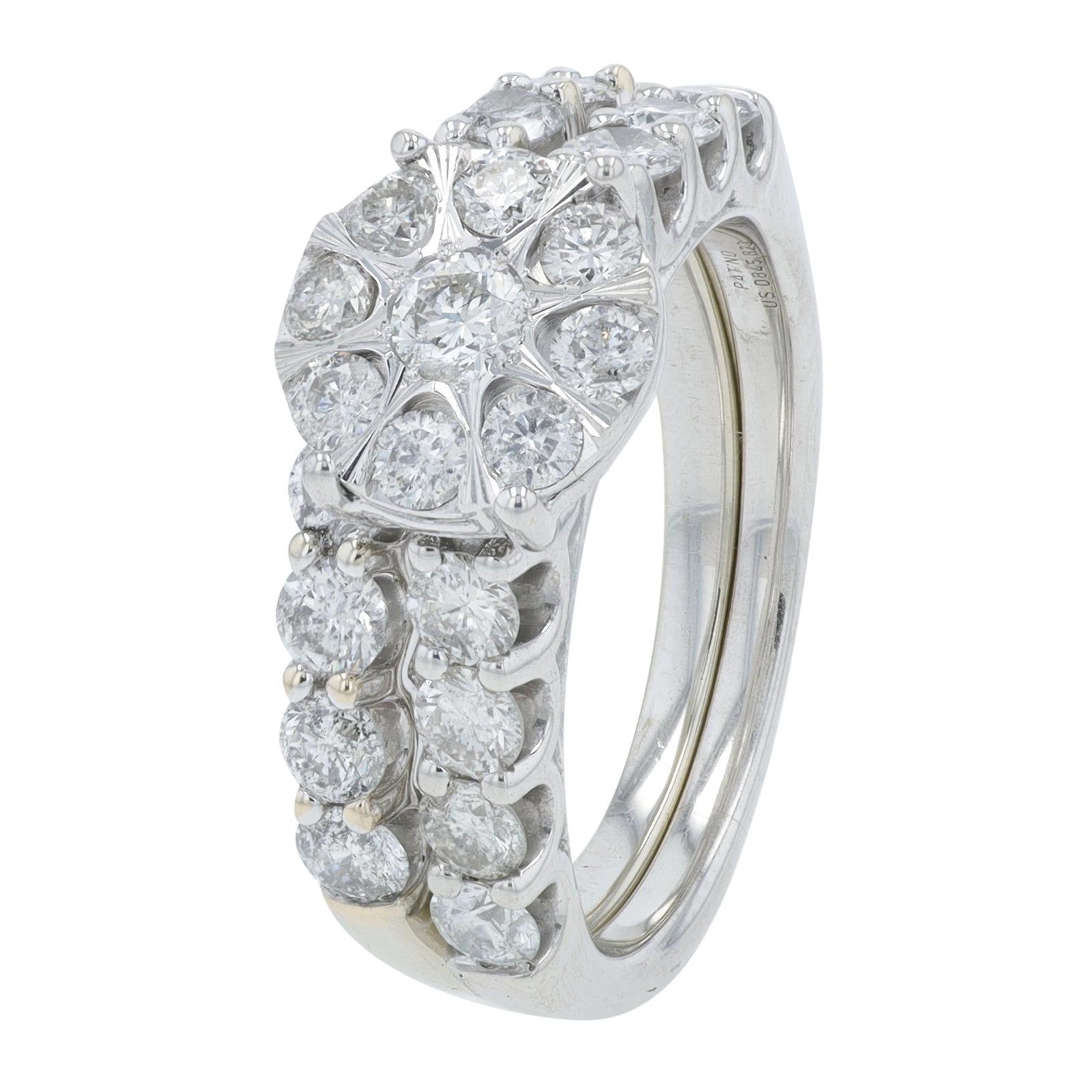 14K WG 2 CTW Diamond Bridal Set