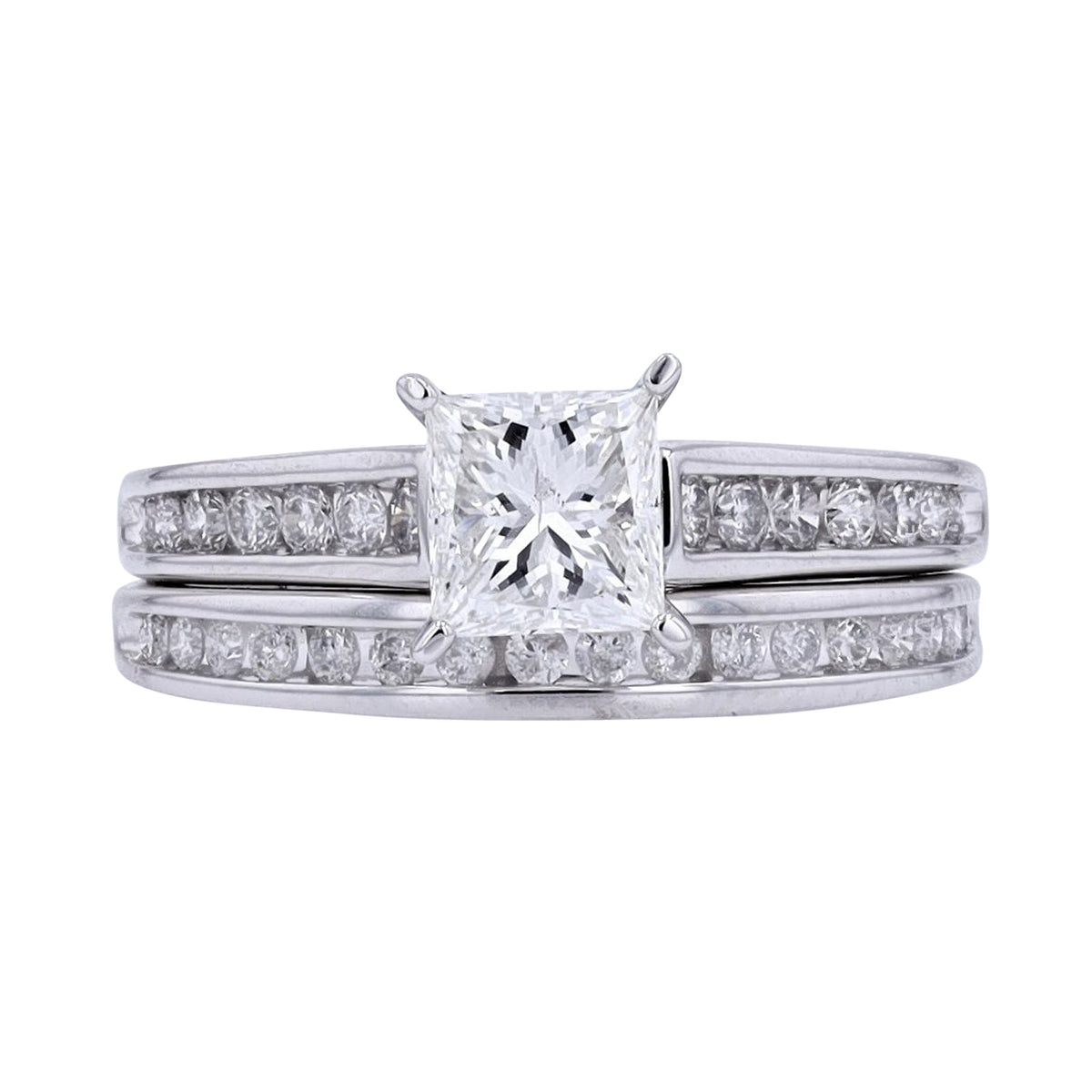 14K WG 1  CT Princess Cut Center Bridal Set<p><strong>$1,999</p></strong>