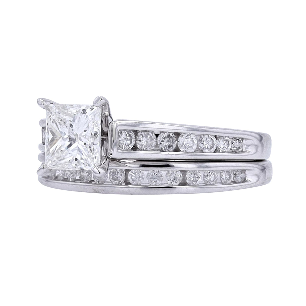 14K WG 1  CT Princess Cut Center Bridal Set<p><strong>$1,999</p></strong>