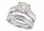 14K EFFY WG 1.96 CT Bridal Set