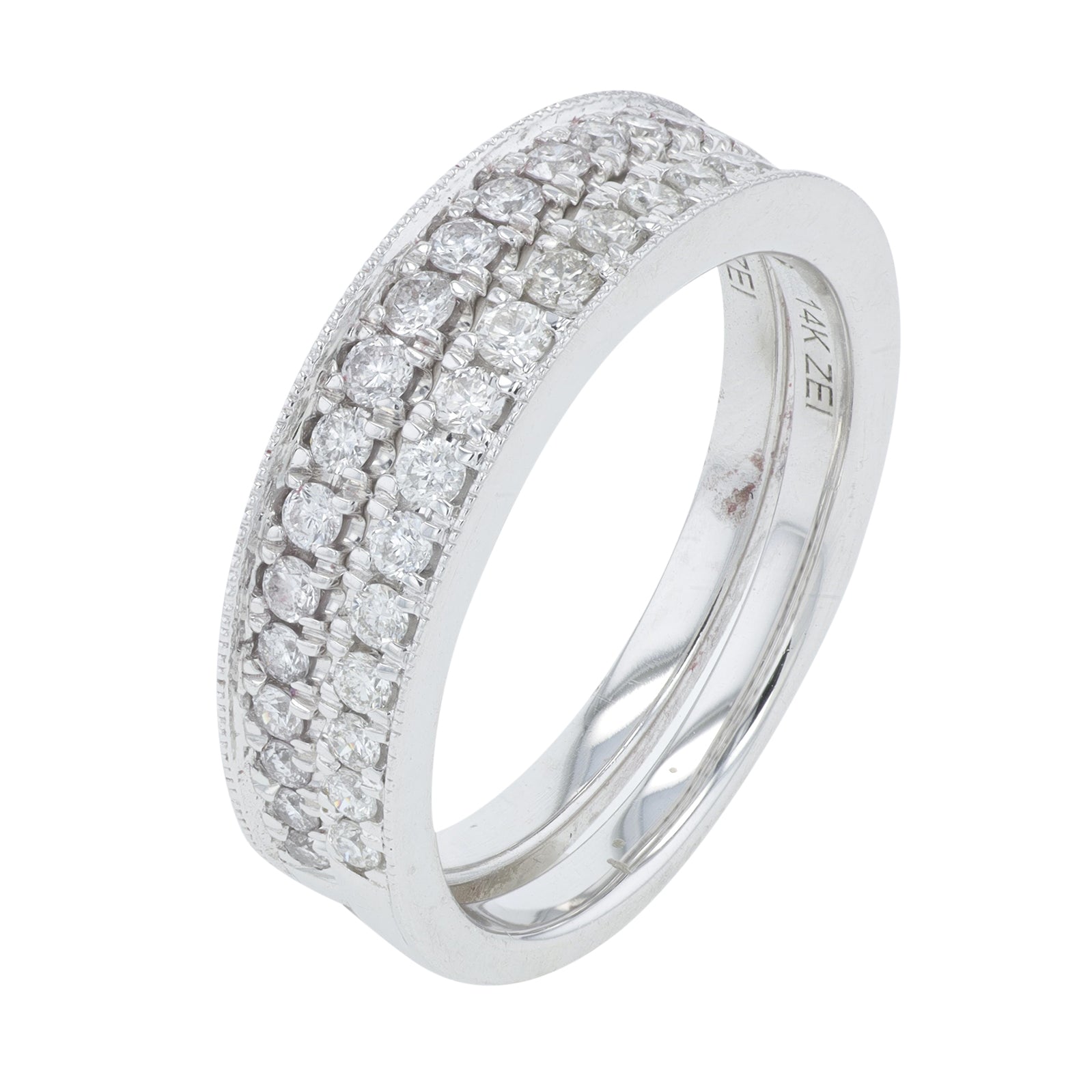 14K WG 3 CT Bridal Set