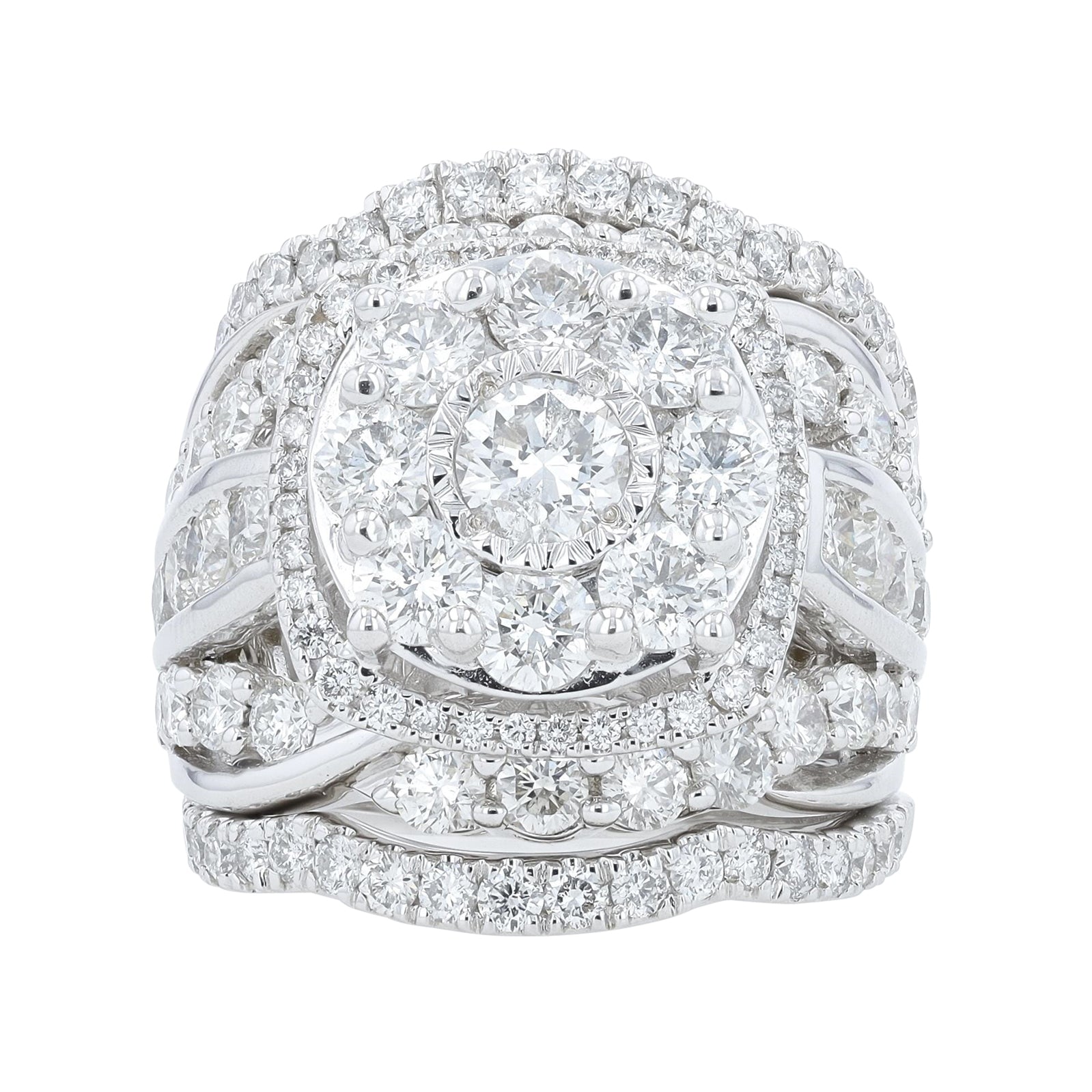 14K WG 5 CT Bridal Set